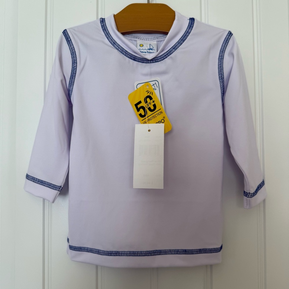 NWT Florence Eiseman White Long Sleeve Rashguard